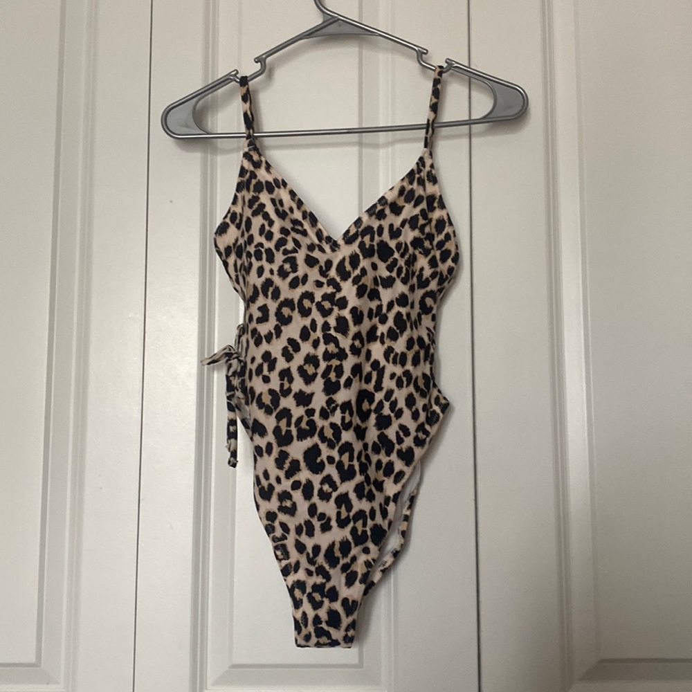 cheetah print one piece swimsuit